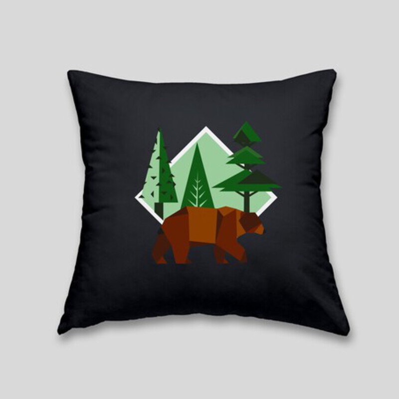 Coussin ours brun Coussin ours brun