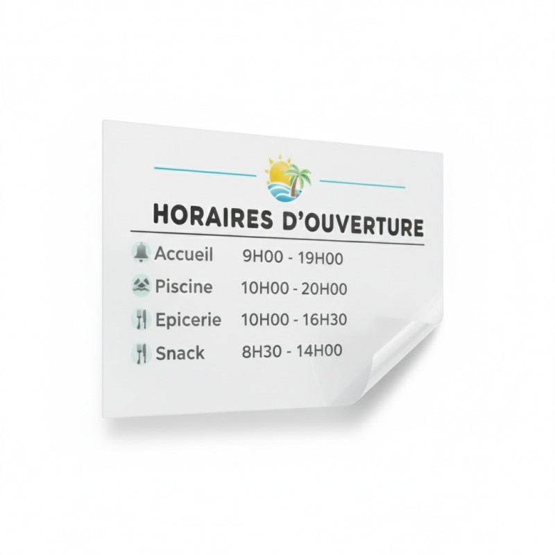 Stickers horaires