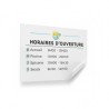 Stickers horaires